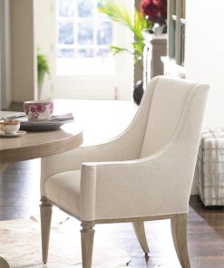 Santa Barbara arm chair angled view in a home environment.