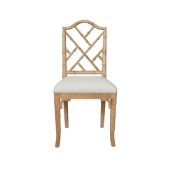 Cerused Oak chair front view