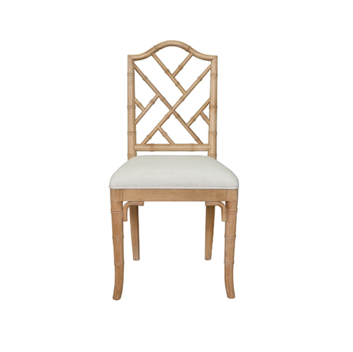 Cerused Oak chair front view