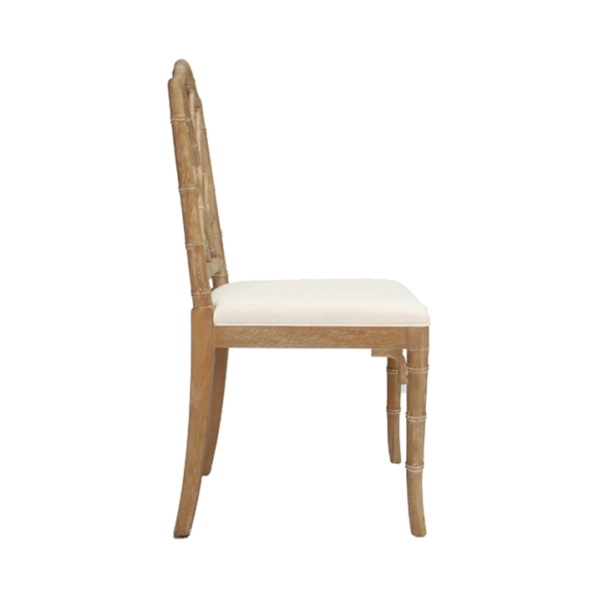 Cerused Oak chair side view