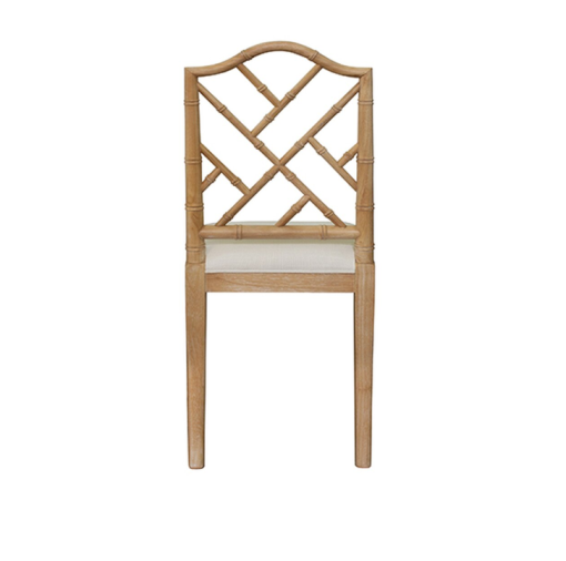 Cerused Oak Chippendale Side chair - Image 4
