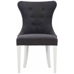 Black Boulce Side chair front view