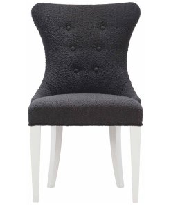 Black Boulce Side chair front view