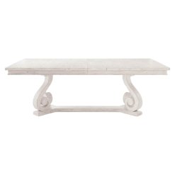Mirabella Dining table product shot from side.
