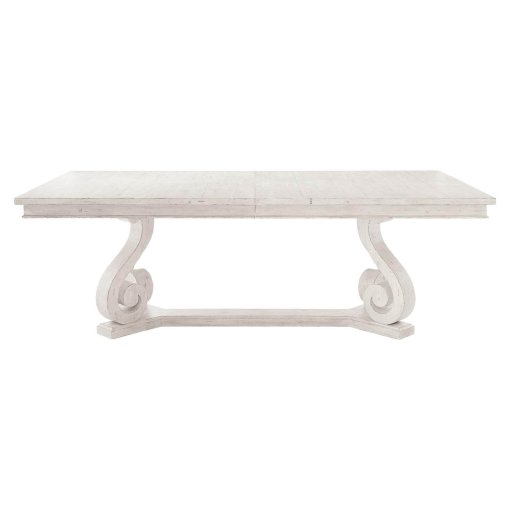 Mirabella Dining table product shot from side.