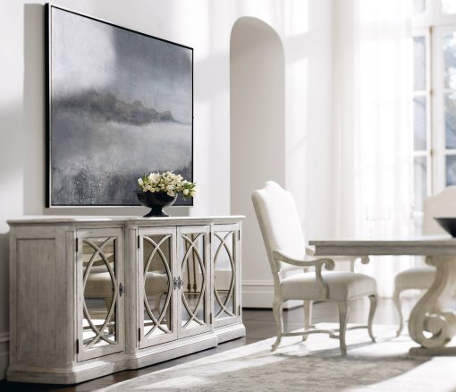 Mirabelle sideboard buffet with closed doors.