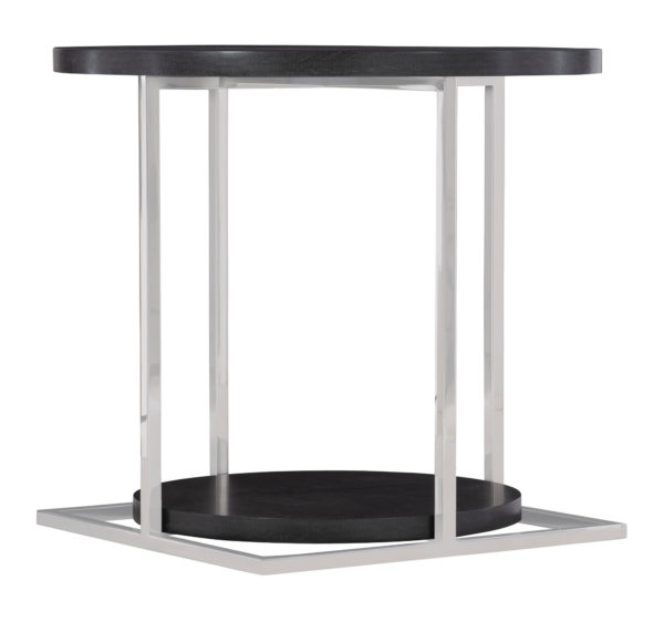 Figured Onyx Side Table angled view