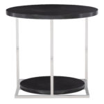 Figured Onyx Side Table front view