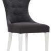 Black Boulce Side chair angle view