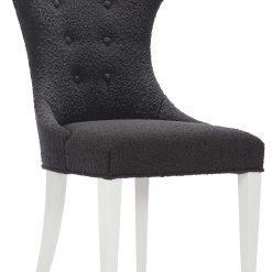 Black Boulce Side chair angle view