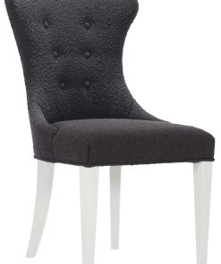 Black Boulce Side chair angle view