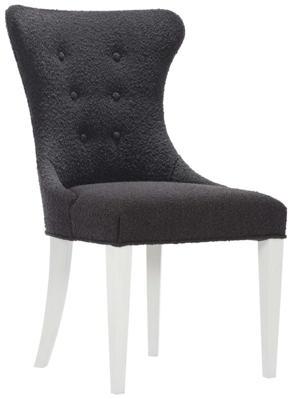 Black Boulce Side chair angle view