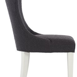 Black Boulce Side chair side view