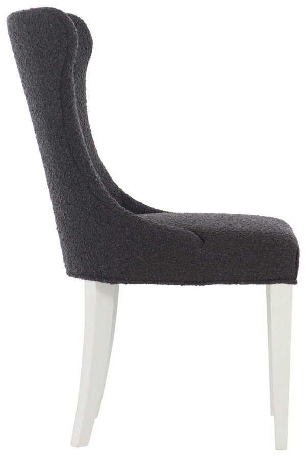 Black Boulce Side chair side view