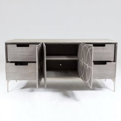 Holborn Cabinet front view with all open doors
