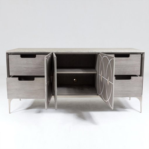 Holborn Cabinet front view with all open doors