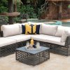 Panama Jack Graphite Sectional Set