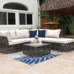 Panama Jack Graphite Sectional 1