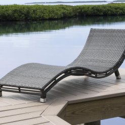 Panama Jack curved lounge chair front view