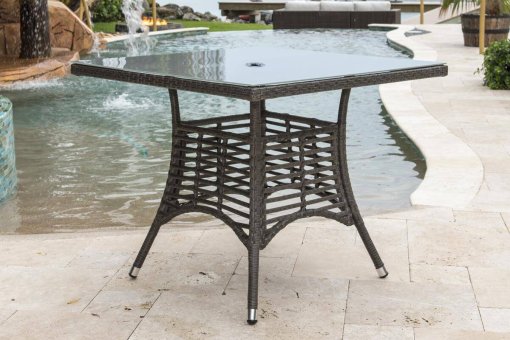 Panama Jack Square Dining Table close up view
