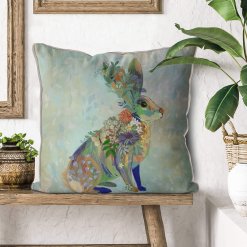 Fantastic rabbit on bench