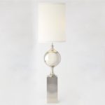 Polished Nickel Ball Floor Lamp