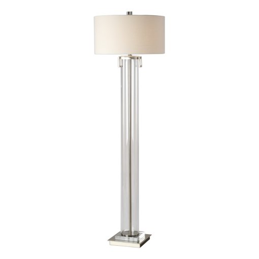 Acrylic & Nickel Floor Lamp - Image 2