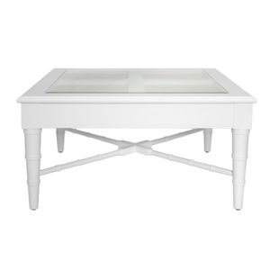 Noreen coffee table in white, front view