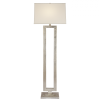 Rectangular Burnished Silver Leaf Floor Lamp