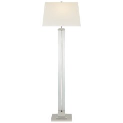 Wright brushed nickel floor lamp.
