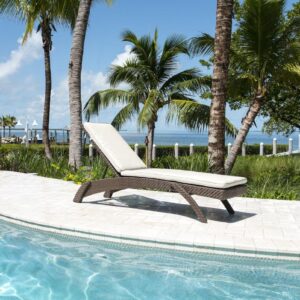 Panama Jack Oasis Stackable Chaise with cushion