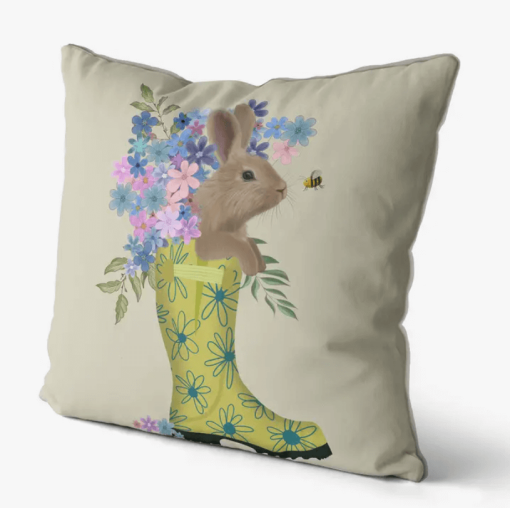Welly with Bunny Rabbit Pillow - Image 2