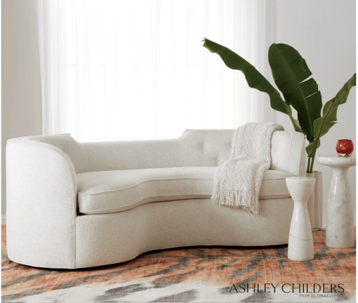 Lauren Upholstered Sofa - hidden legs - Image 2