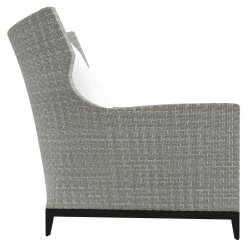 Captiva outdoor chair and 1/2 product shot side view.