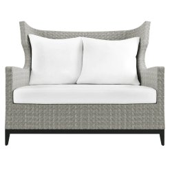 Captiva outdoor chair and 1/2 product shot front view.