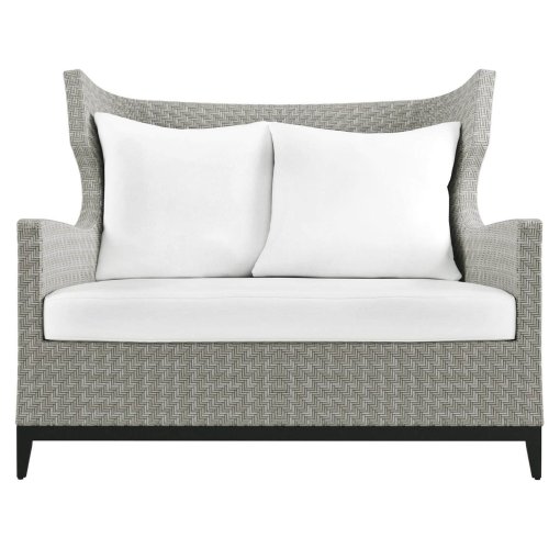 Captiva outdoor chair and 1/2 product shot front view.