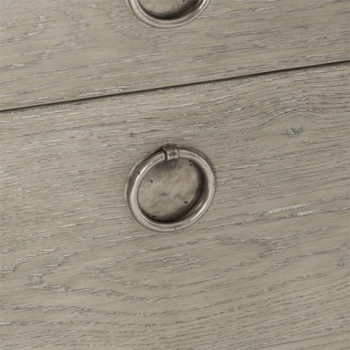 Albion desk closeup of drawer pull.