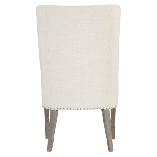 Albion upholstered wingback chair backside.