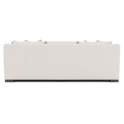 Gabi sofa shown in ivory upholstery, back view.