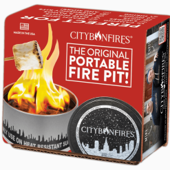 Portable fire pit package.