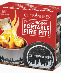 Portable fire pit package.