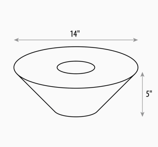 Concrete Bonfire Pit dimensions