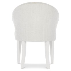 Silhouette arm chair back view.