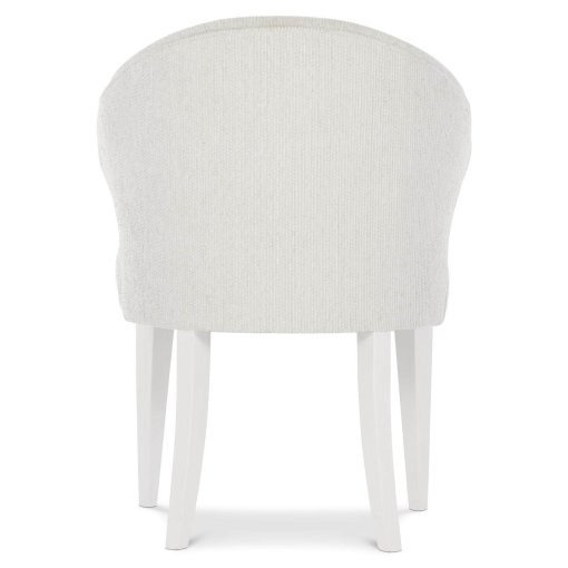 Silhouette arm chair back view.