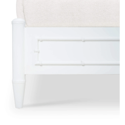 Chelsea bed footboard closeup view