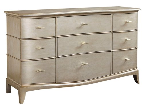 Starlite 9 drawer dresser front view.