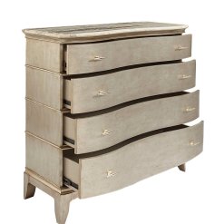 Starlite Media chest angle view w open drawers.