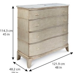 Starlite Media chest angle view w dimensions.