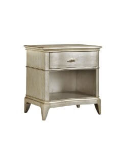 Starlite open nightstand angled view