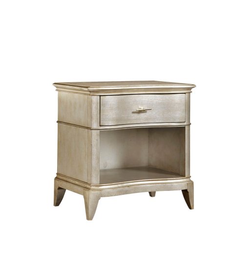 Starlite open nightstand angled view